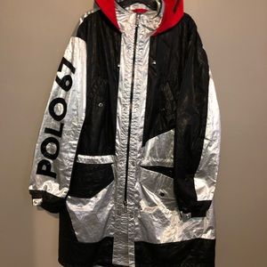 Limited edition metallic stadium P wing polo Ralph Lauren